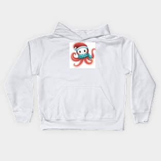 Cute Octopus Drawing Kids Hoodie